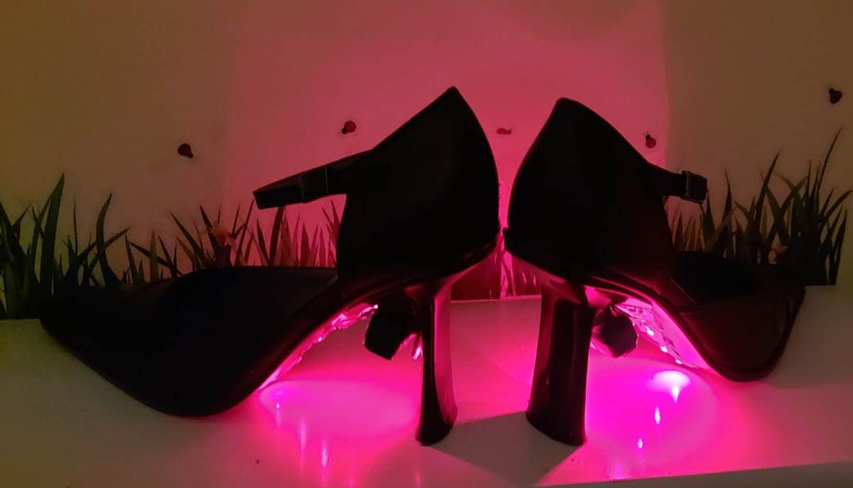 s-ballo scarpa per ballo latino con luci led Passione Magia Sentimento Eleganza Luce Passione Ballo Felicità Adrenalina Lusso